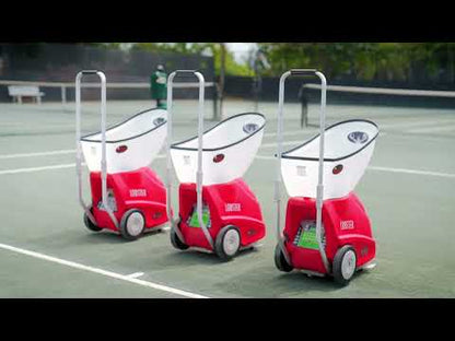 Lobster Sports Elite Grand Four Tennis Ball Machine – Digital Training Partner with 6 Drills