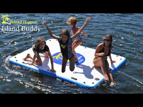 Island Hopper Island Buddy 8' x 6' Inflatable Water Platform & Dock