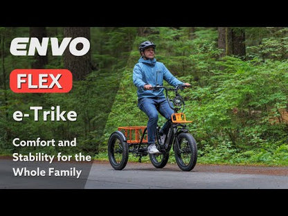 ENVO Flex Trike — Fat Tire Electric Adult Trike (Foldable, Differential RWD)