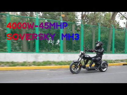 SoverSky MH3 60 V/40 Ah 4000 W Electric Scooter — Max Speed 45 MPH