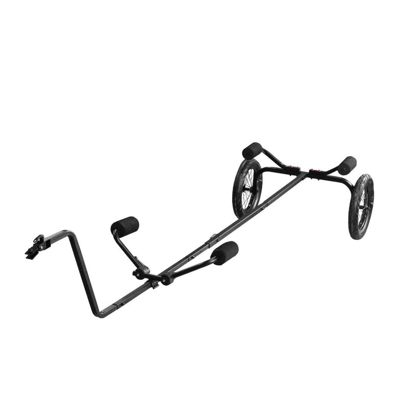 Rambo Bikes Canoe and Kayak Trailer Cart - Heavy-Duty Kayak Cart with 300lbs Maximum Capacity - Extendable Bike Trailer - Adjustable Steel Frame, Padded Contact Points, 16