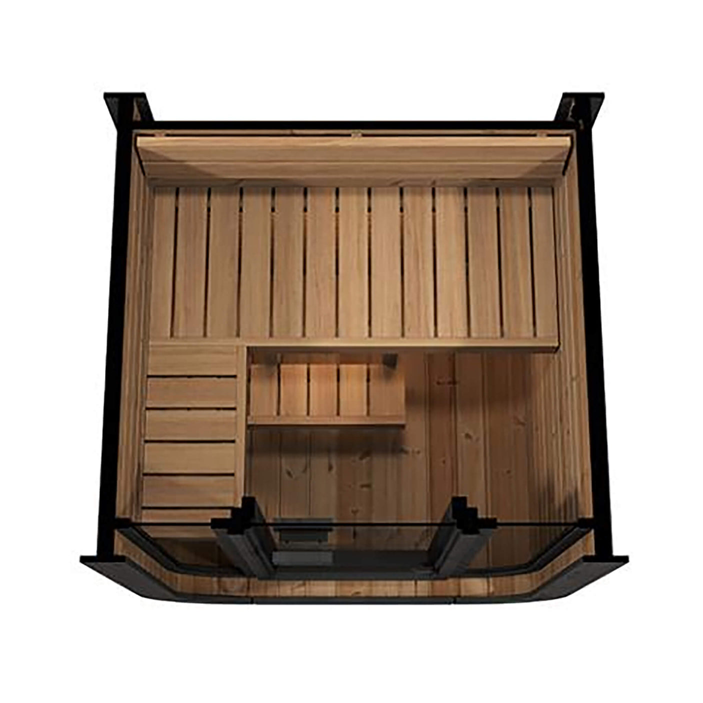 SaunaLife Model CL3G Cube-Series Outdoor 2-Person Home Sauna Kit [CL3G]