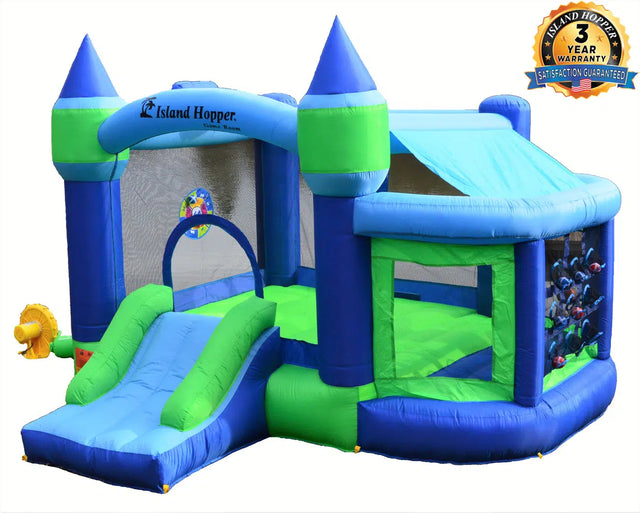Island Hopper Shady Play game room bounce house