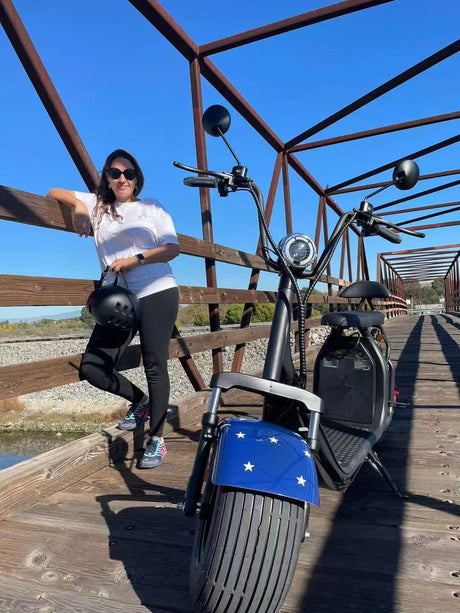 SoverSky X7 2000W Electric Fat Tire Citycoco Scooter – Up to 30 mph