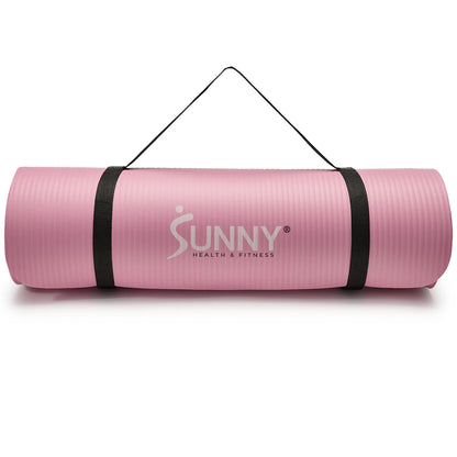 Sunny Health & Fitness Premium 1/2-Inch Extra Thick Exercise Yoga Mat