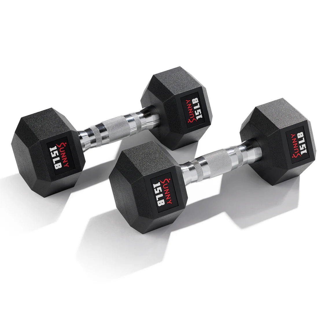 Sunny Health & Fitness Core Fit Hex Style Dumbbells