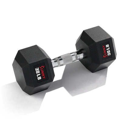 Sunny Health & Fitness Core Fit Hex Style Dumbbells