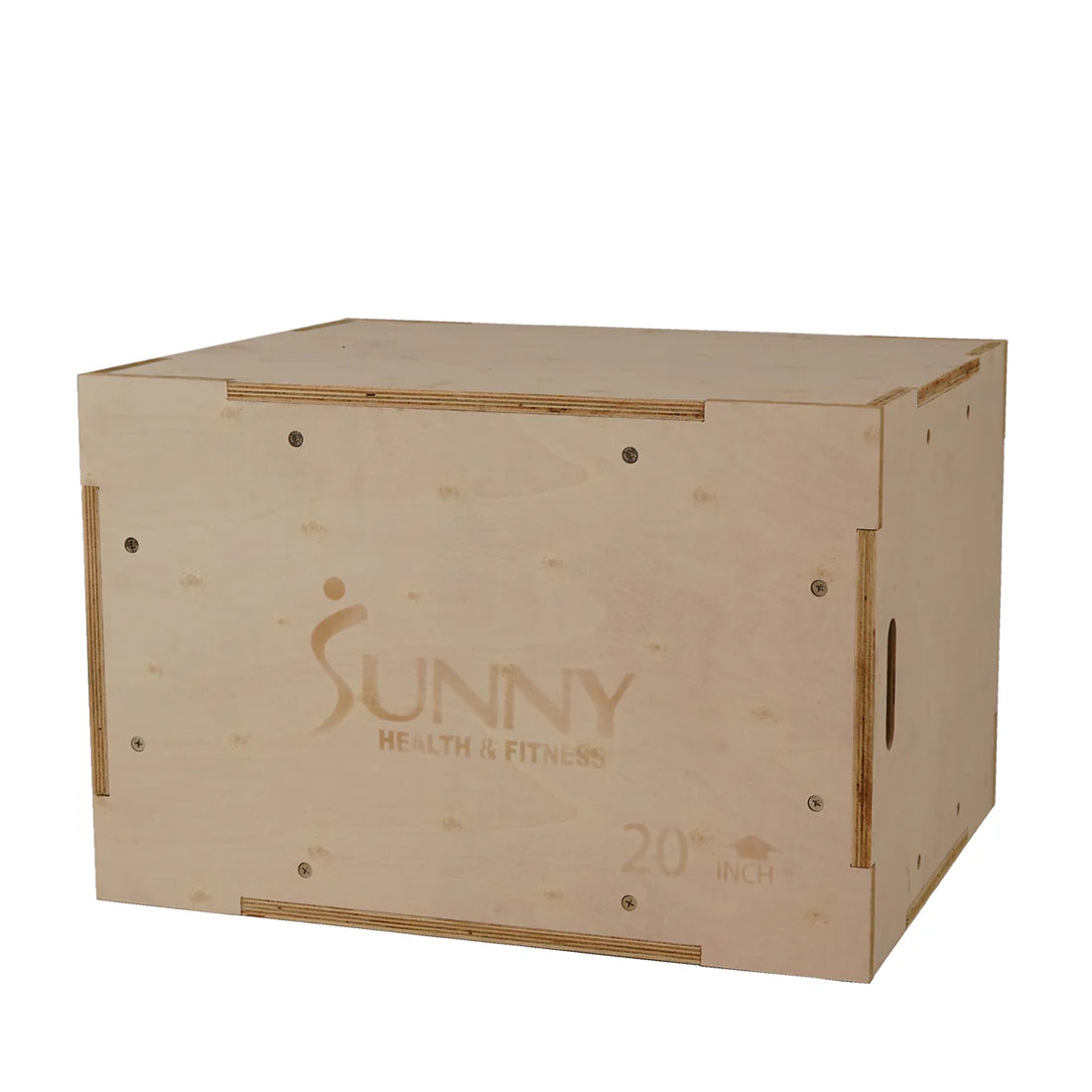 Sunny Health & Fitness Wood Plyo Box with Cover