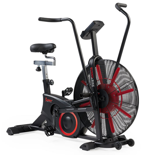 Sunny Health & Fitness Tornado Smart Dual Belt Air-Resistance Bike