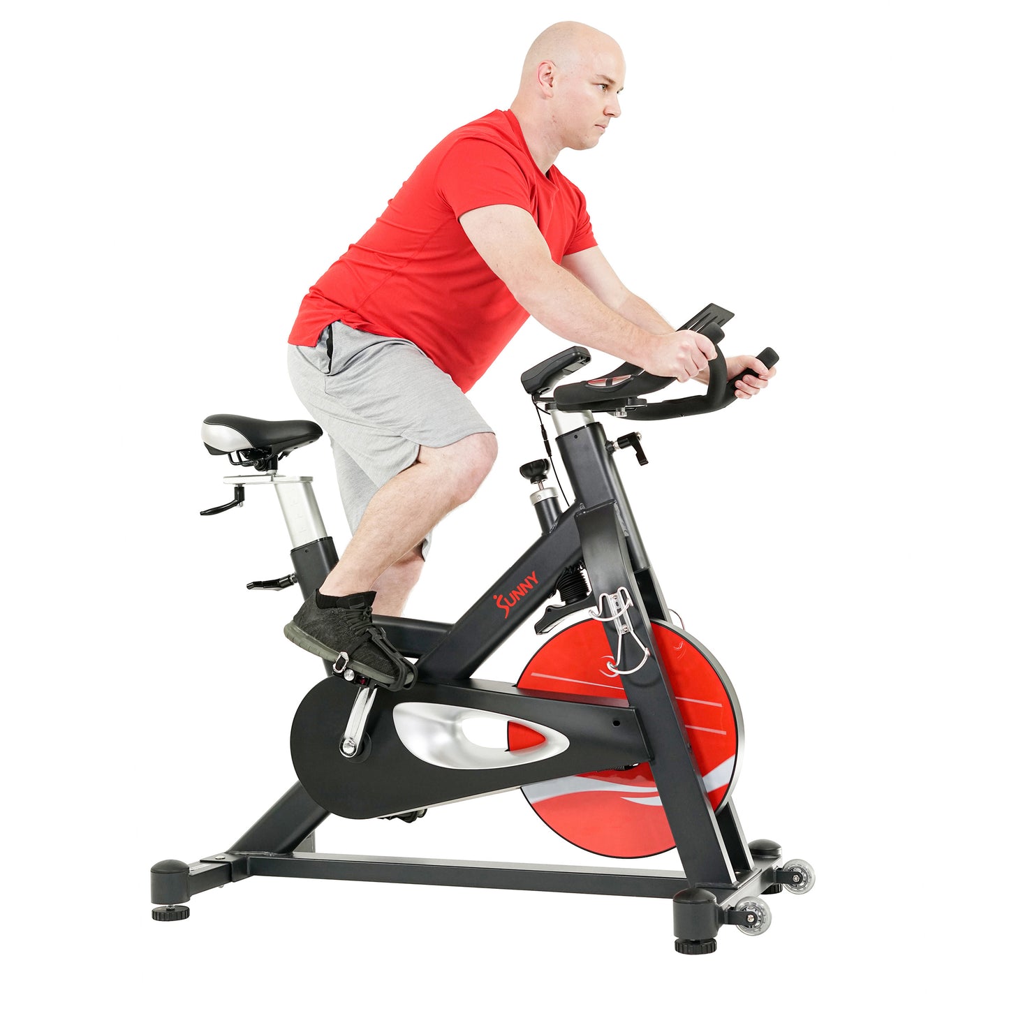 Sunny Health & Fitness Evolution Pro II Magnetic Belt Drive Indoor Cycling Bike