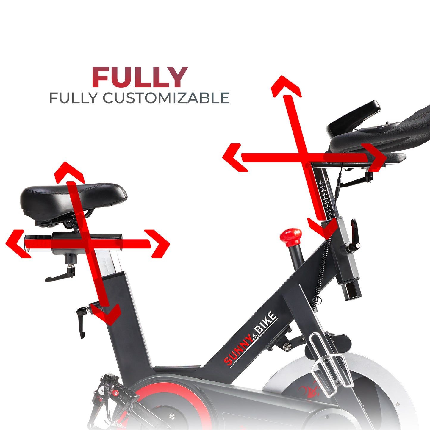 Sunny Health & Fitness Premium Indoor Cycling Smart Stationary Bike with Exclusive SunnyFit® App Enhanced Bluetooth Connectivity