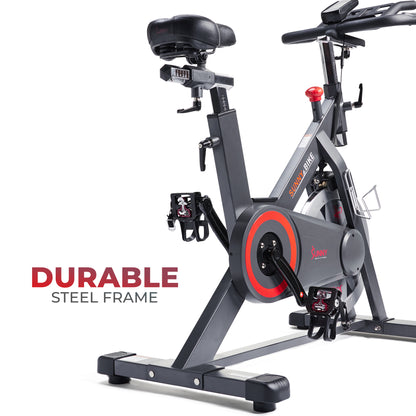 Sunny Health & Fitness Premium Indoor Cycling Smart Stationary Bike with Exclusive SunnyFit® App Enhanced Bluetooth Connectivity