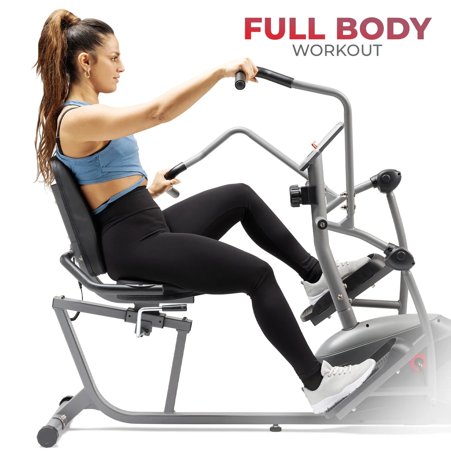 Sunny Health & Fitness Performance Interactive Series Recumbent Elliptical