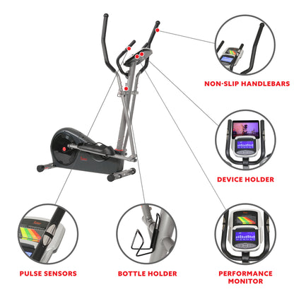 Sunny Health & Fitness Pre-Programmed Elliptical Trainer