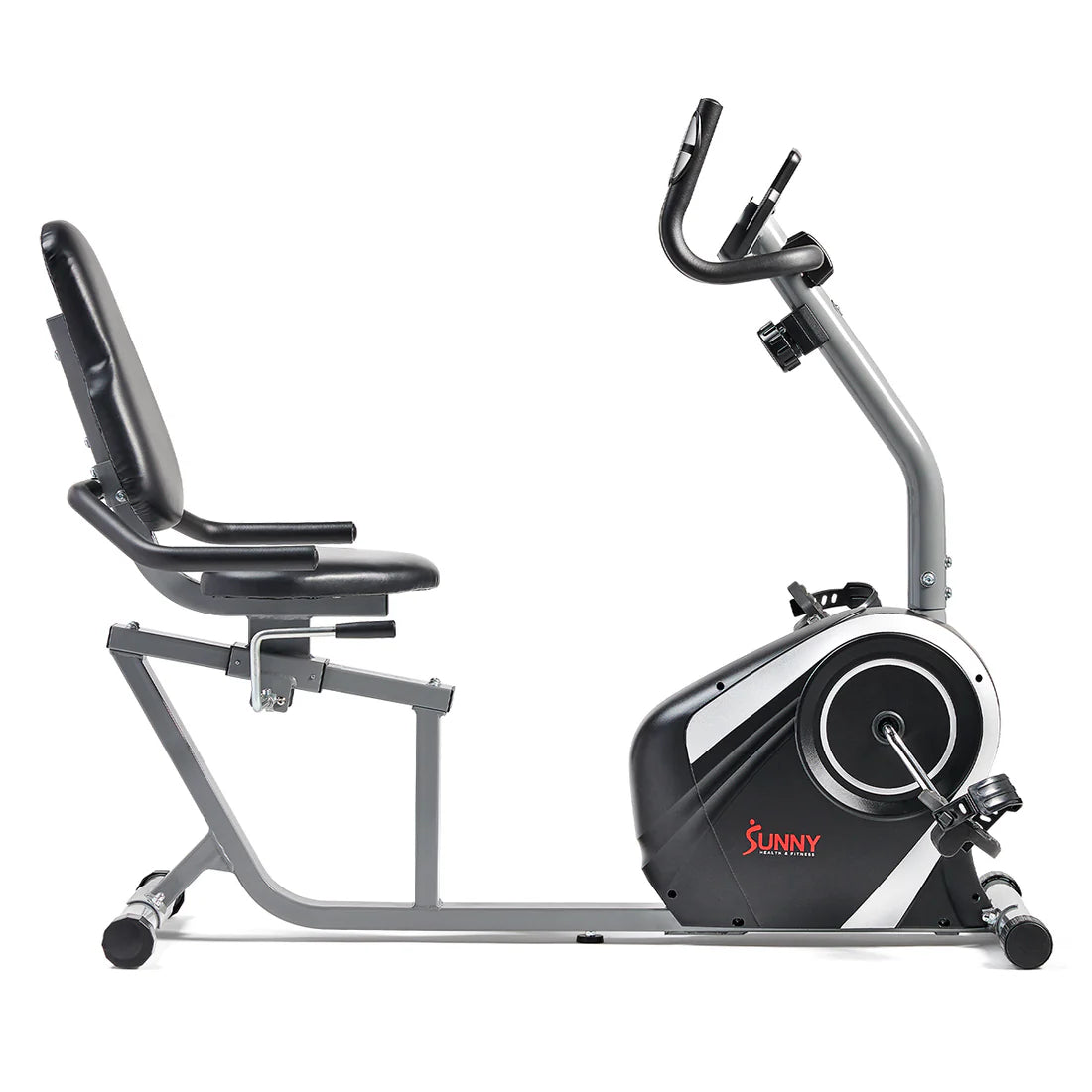 Sunny Health & Fitness Easy Adjustable Seat Recumbent Bike