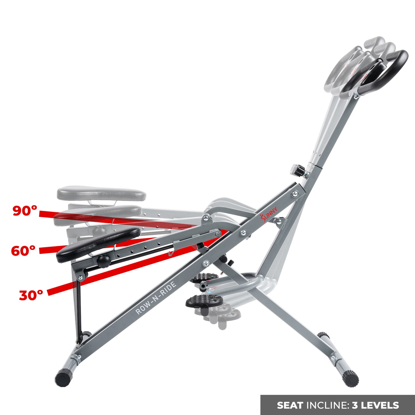 Sunny Health & Fitness Upright Row-N-Ride® Exerciser