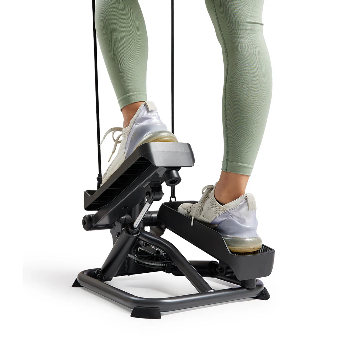 Sunny Health & Fitness Premier Smart Stair Stepper with Handlebars and Resistance Bands