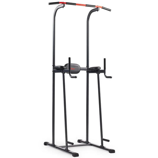 Sunny Health & Fitness Multi-Function Power Tower with Dip Station, Pull Up Bar, and Core Workout