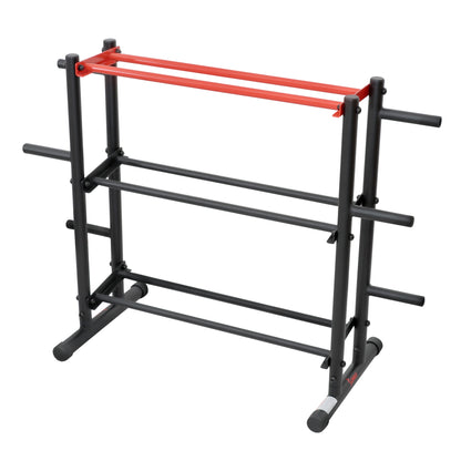 Sunny Health & Fitness Multi-Weight Storage Rack Stand