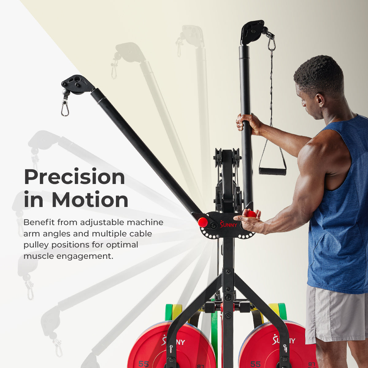 Sunny Health & Fitness Multifunctional Strength Training Home Gym