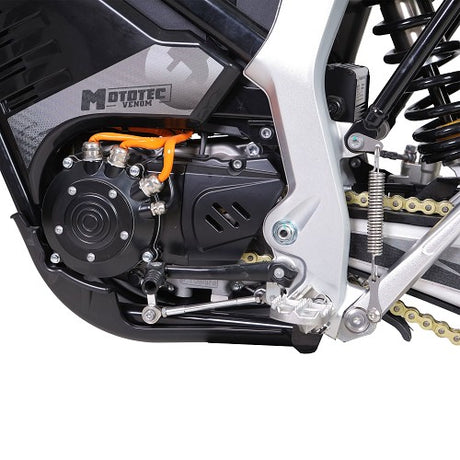 MotoTec Venom 72V DC permanent magnet motor closeup – 12000W peak power, 1000Nm peak torque
