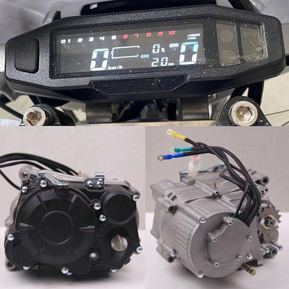 MotoTec Venom 72 V 12,000 W Electric Dirt Bike – Black