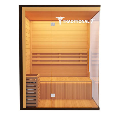 Medical Saunas | Traditional 7 v2a Medical Sauna | Ultimate Stress Relief