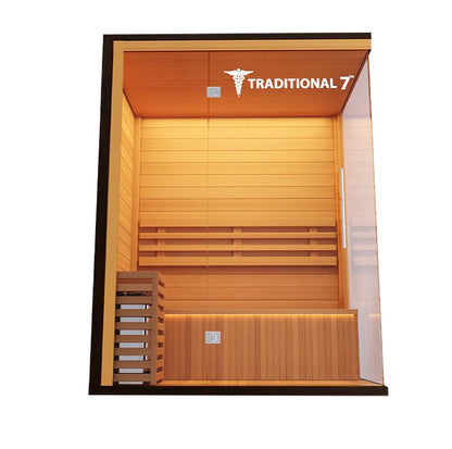 Medical Saunas | Traditional 7 v2a Medical Sauna | Ultimate Stress Relief