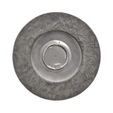 32" Transitional Outdoor Concrete Round Propane Fire Pit Table, Gray (SAK48268)