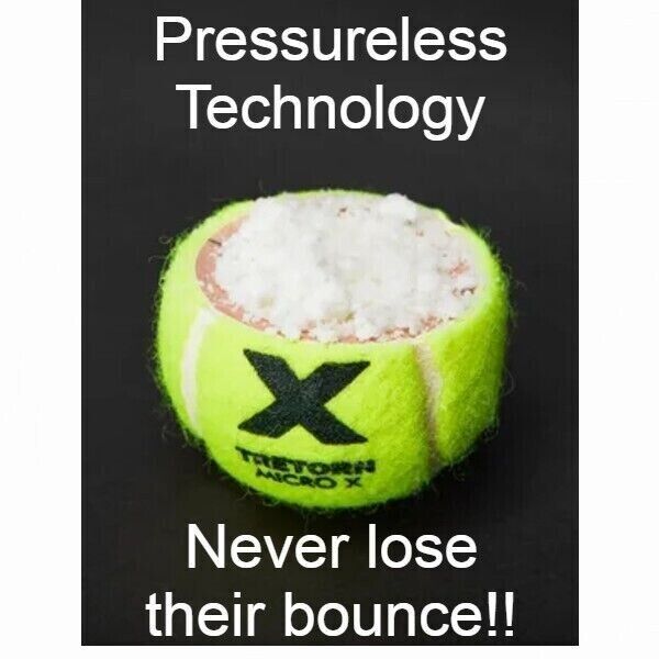 Tretorn Micro X Tennis Balls – Yellow & White, 72-Pack | High-Durability Machine-Ready Balls