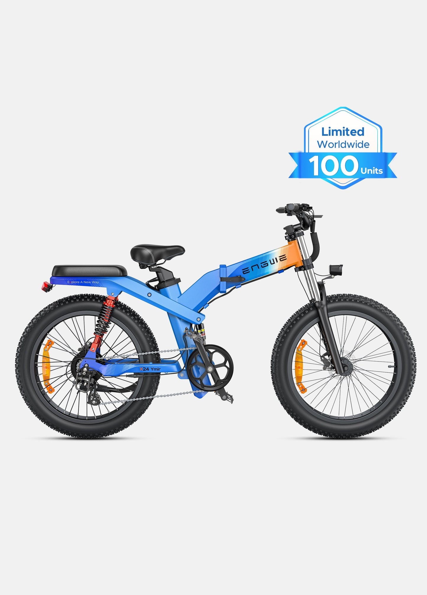 Engwe X24 Electric Bike - 1200W Fat Tire, Triple Suspension, 93 Miles