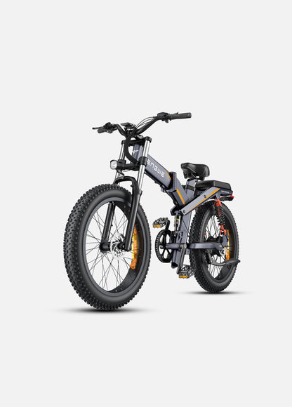 Engwe X24 Electric Bike - 1200W Fat Tire, Triple Suspension, 93 Miles