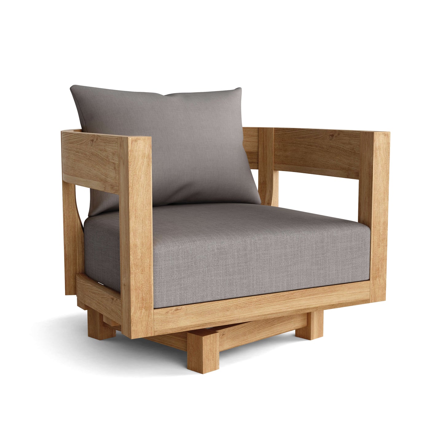 Anderson Coronado Deep Seating Swivel Armchair – Solid Teak with 360° Rotation (DS-308)